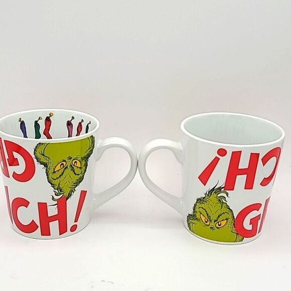 The Grinch Holiday Coffee Mugs (Set of 2) - Picture 1 of 8